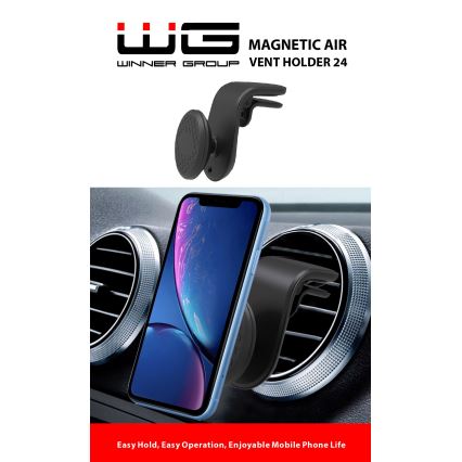 Winner Group - Magnetický držák telefonu do auta černá