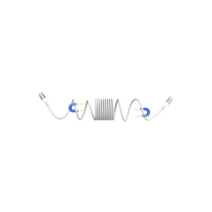Winner Group - Magnetický USB kabel USB-C / USB-C 60W 1m bílá