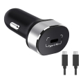 Winner Group - Nabíječka do auta 1xUSB-C Power Delivery 20W + USB kabel USB-C / USB-C 1 m černá