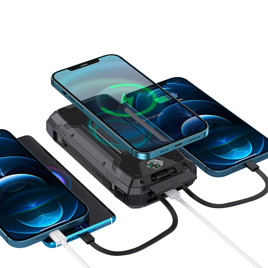 Winner Group - Power Bank s bezdrátovým nabíjením a solárním panelem 20000 mAh 20W PD