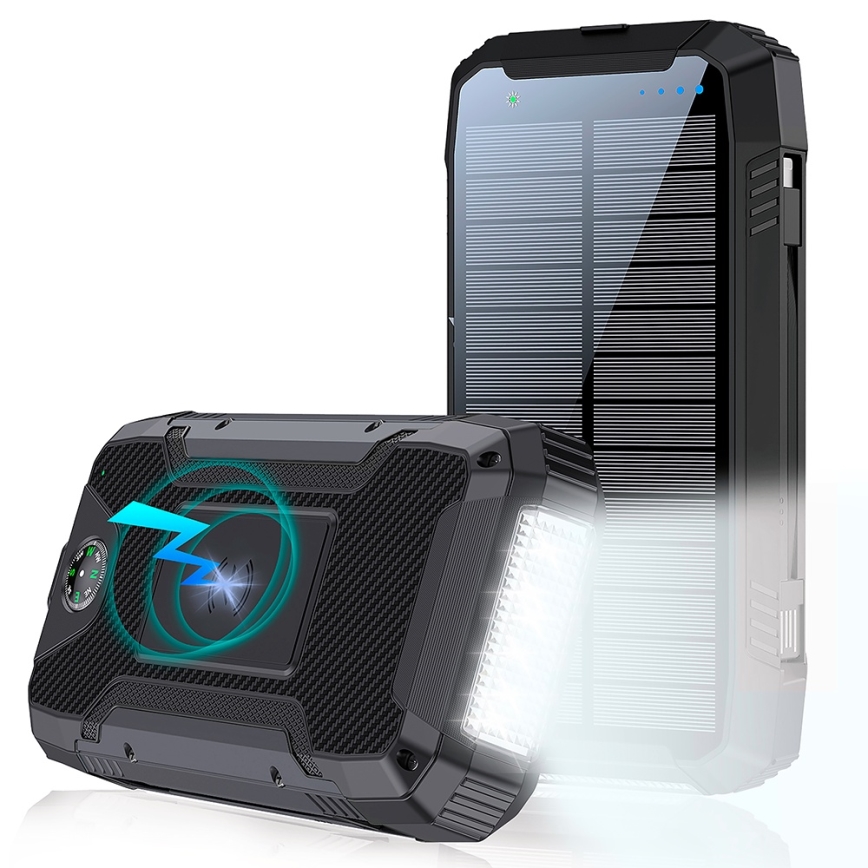 Winner Group - Power Bank s bezdrátovým nabíjením a solárním panelem 20000 mAh 20W PD