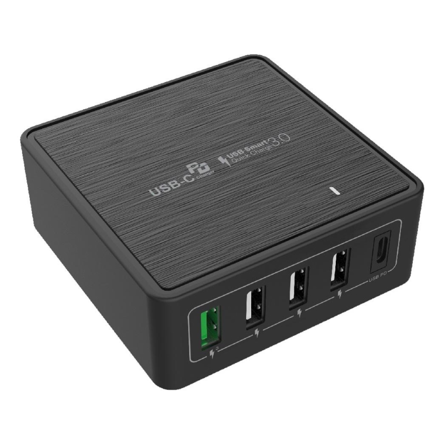 Winner Group - Rychlonabíjecí adaptér 5xUSB-C Power Delivery 60W černá