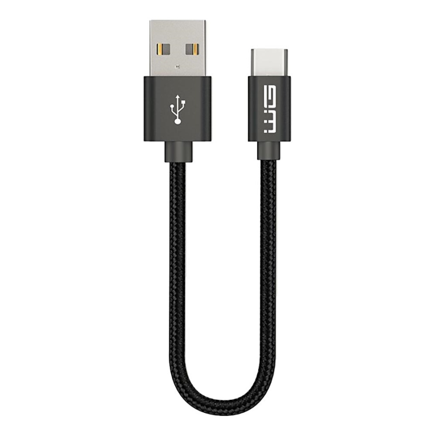 Winner Group - USB kabel USB-C / USB-A 20cm černá