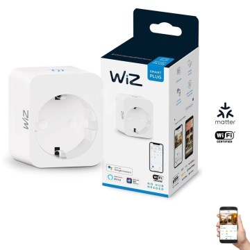 WiZ - Chytrá zásuvka F 2300W Wi-Fi SCHUKO