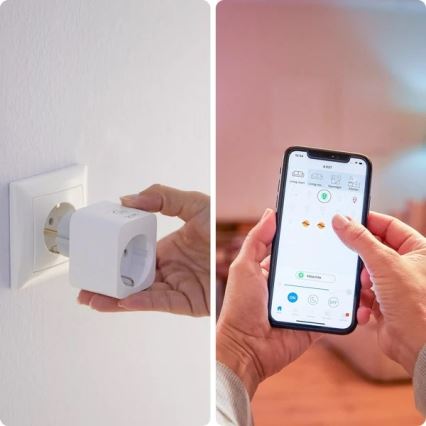 WiZ - Chytrá zásuvka F 2300W Wi-Fi SCHUKO