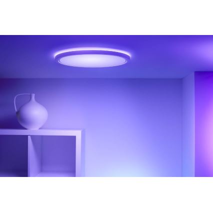 WiZ - LED RGB Stmívatelné stropní svítidlo SUPERSLIM LED/32W/230V 2700-6500K Wi-Fi bílá