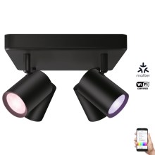 WiZ - LED RGBW Stmívatelné bodové svítidlo IMAGEO 4xGU10/4,9W/230V 2200-6500K Wi-Fi CRI 90 černá