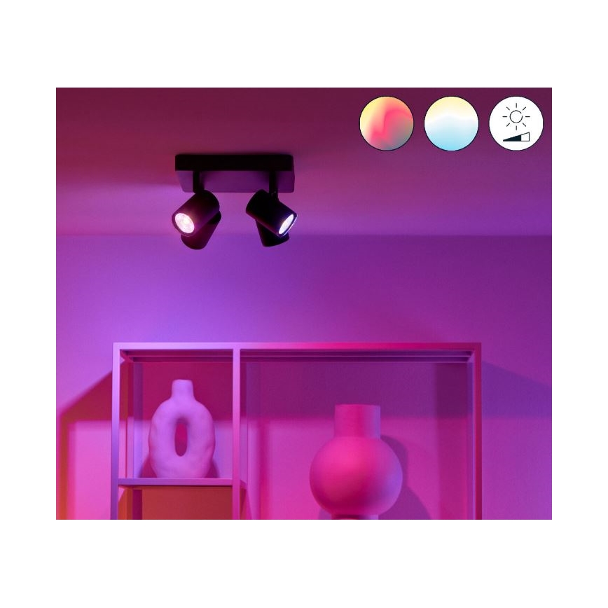 WiZ - LED RGBW Stmívatelné bodové svítidlo IMAGEO 4xGU10/4,9W/230V 2200-6500K Wi-Fi CRI 90 černá