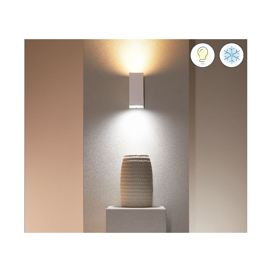 WiZ - LED RGBW Stmívatelné nástěnné svítidlo UP&DOWN 2xGU10/4,7W/230V 2200-6500K Wi-Fi CRI 90 bílá