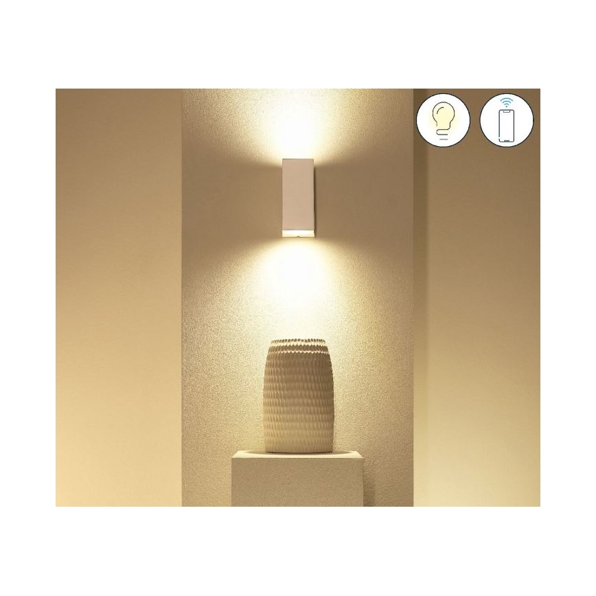 WiZ - LED RGBW Stmívatelné nástěnné svítidlo UP&DOWN 2xGU10/4,7W/230V 2200-6500K Wi-Fi CRI 90 bílá
