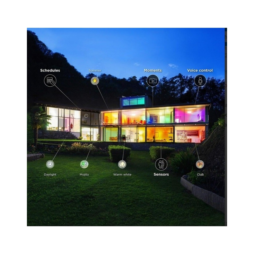 WiZ - LED RGBW Stmívatelné koupelnové stropní svítidlo LUNAR LED/23W/230V IP23 Wi-Fi + dálkové ovládání