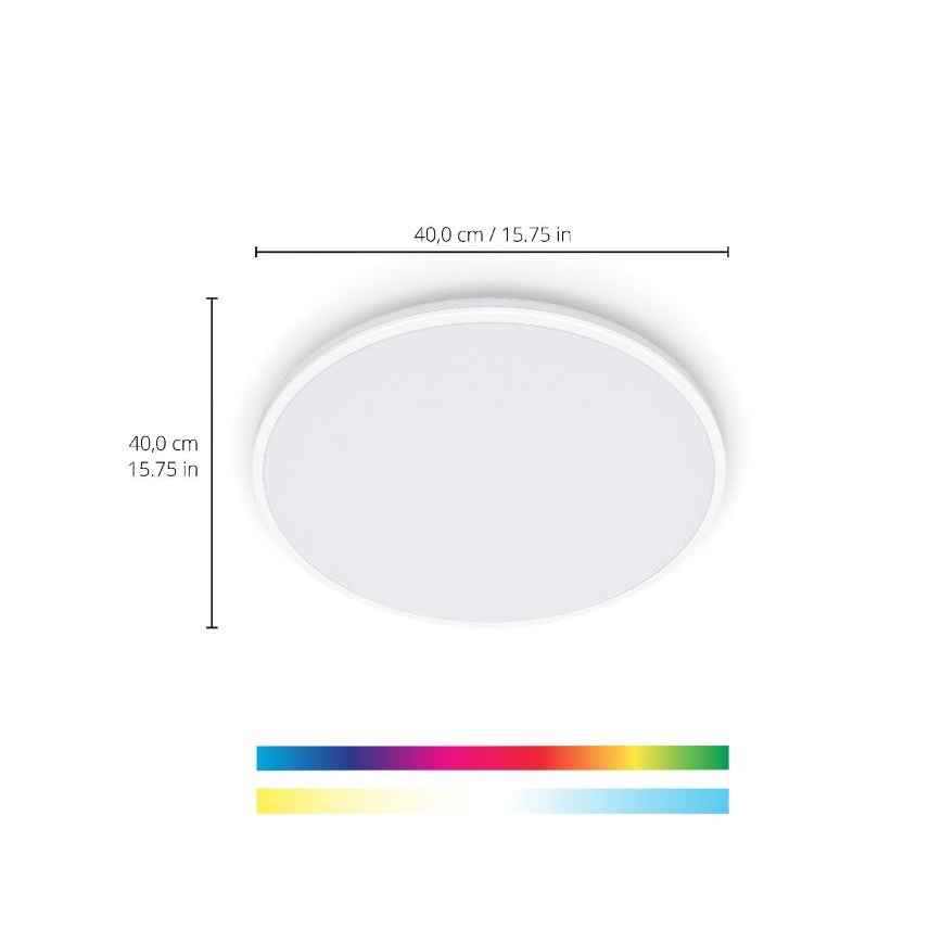 WiZ - LED RGBW Stmívatelné stropní svítidlo RUNE LED/21W/230V 2700-6500K Wi-Fi bílá