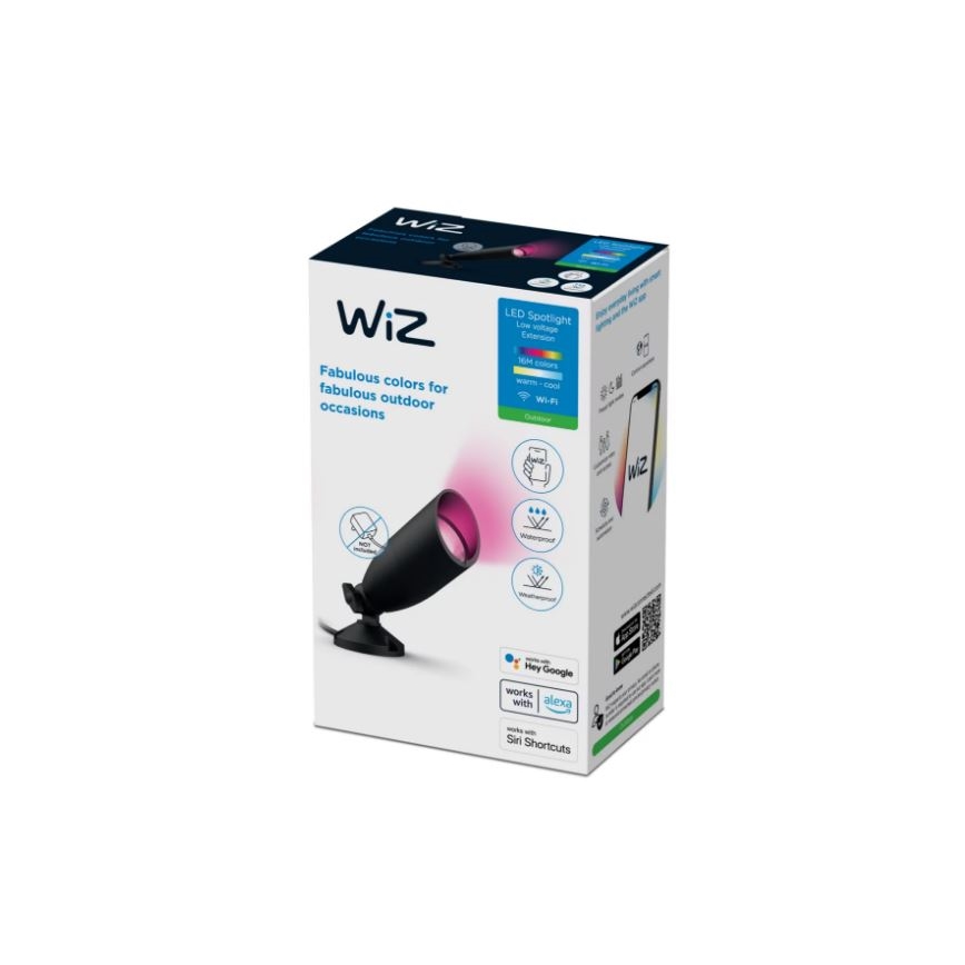 WiZ - LED RGBW Stmívatelné venkovní bodové svítidlo SPOT LED/4W/12V 2700K-5000K IP65 Wi-Fi