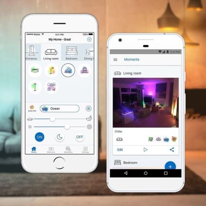 WiZ - LED RGBW Stmívatelný lustr na lanku ELIXIR LED/15W/230V 2200-6500K Wi-Fi + dálkové ovládání