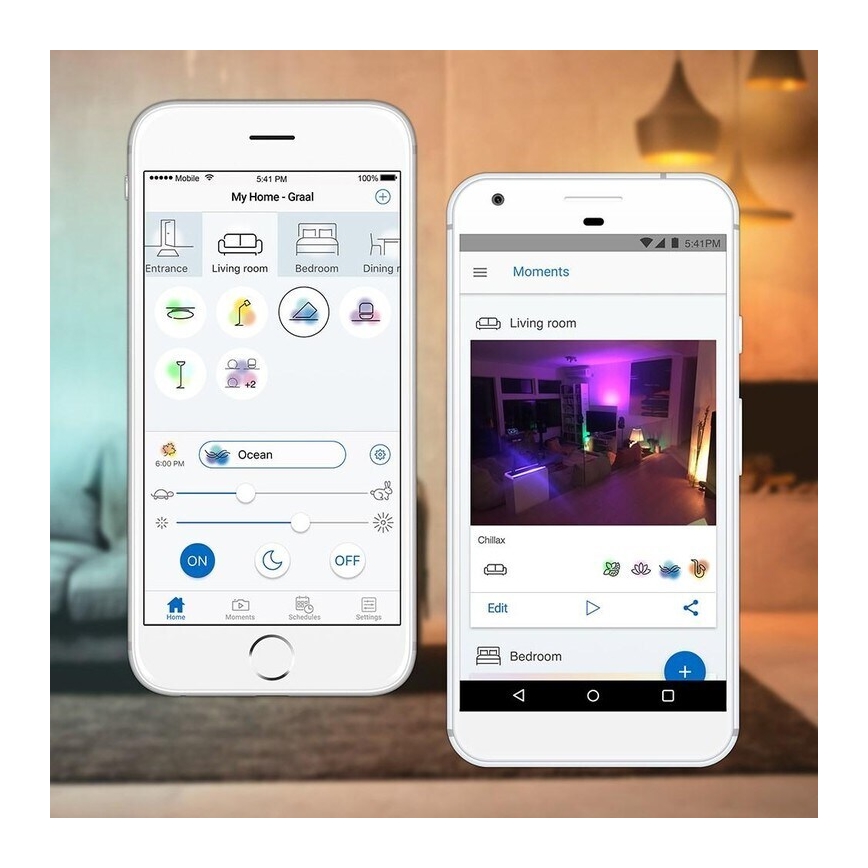 WiZ - LED RGBW Stmívatelný lustr na lanku ELIXIR LED/15W/230V 2200-6500K Wi-Fi + dálkové ovládání