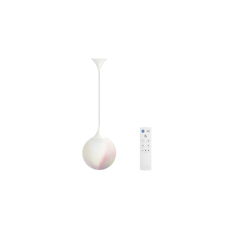 WiZ - LED RGBW Stmívatelný lustr na lanku ELIXIR LED/15W/230V 2200-6500K Wi-Fi + dálkové ovládání