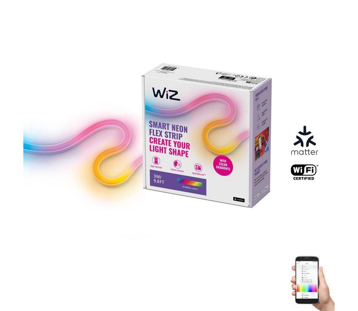 WiZ WiZ - LED RGBW Stmívatelný pásek 3m LED/24W/230V 2700-5000K Wi-Fi WI0136