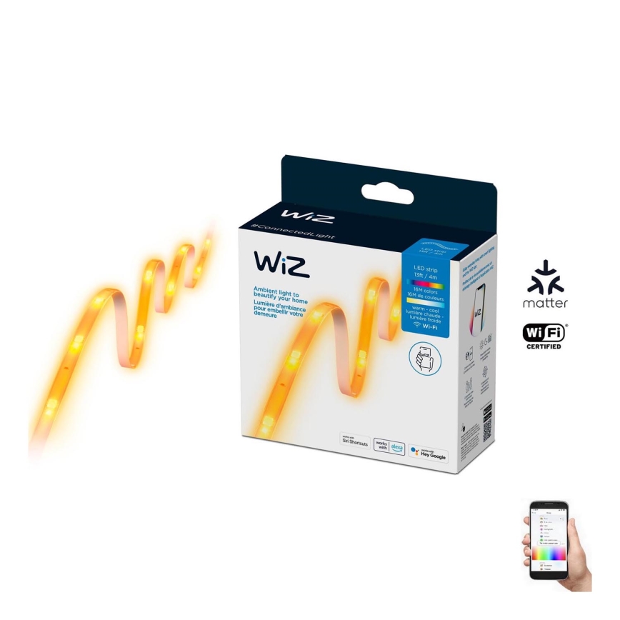 WiZ - LED RGBW Stmívatelný pásek 4m LED/13W/230V 2700-6500K Wi-Fi