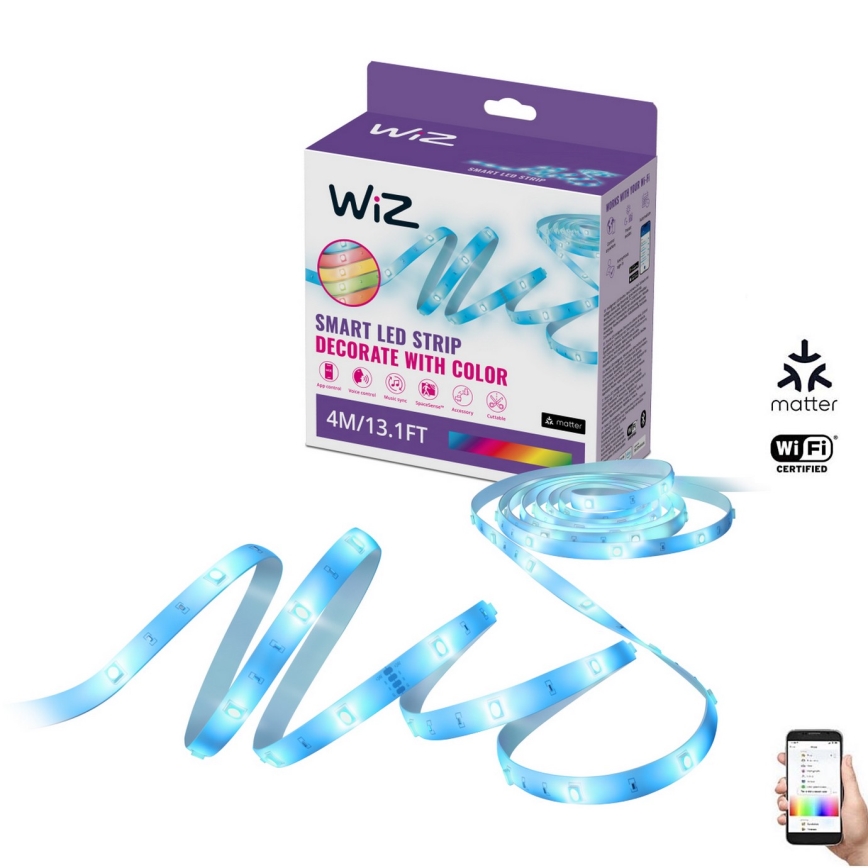WiZ - LED RGBW Stmívatelný pásek 4m LED/6,5/230V 2700-6500K Wi-Fi