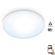 WiZ - LED Stmívatelné stropní svítidlo SUPERSLIM LED/14W/230V 2700-6500K Wi-Fi bílá