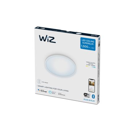 WiZ - LED Stmívatelné stropní svítidlo SUPERSLIM LED/16W/230V 2700-6500K Wi-Fi bílá