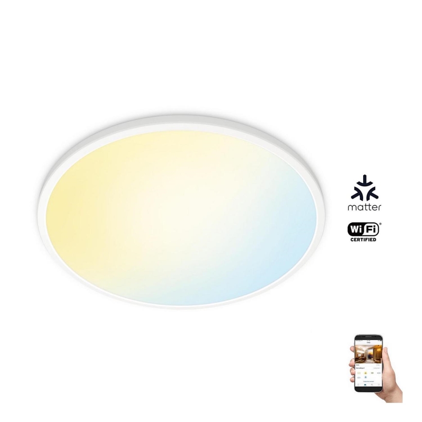 WiZ - LED Stmívatelné stropní svítidlo SUPERSLIM LED/32W/230V 2700-6500K Wi-Fi bílá