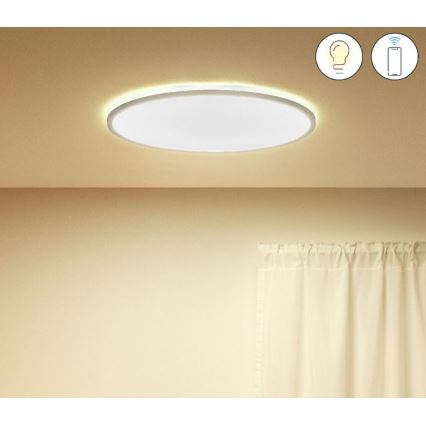 WiZ - LED Stmívatelné stropní svítidlo SUPERSLIM LED/32W/230V 2700-6500K Wi-Fi bílá