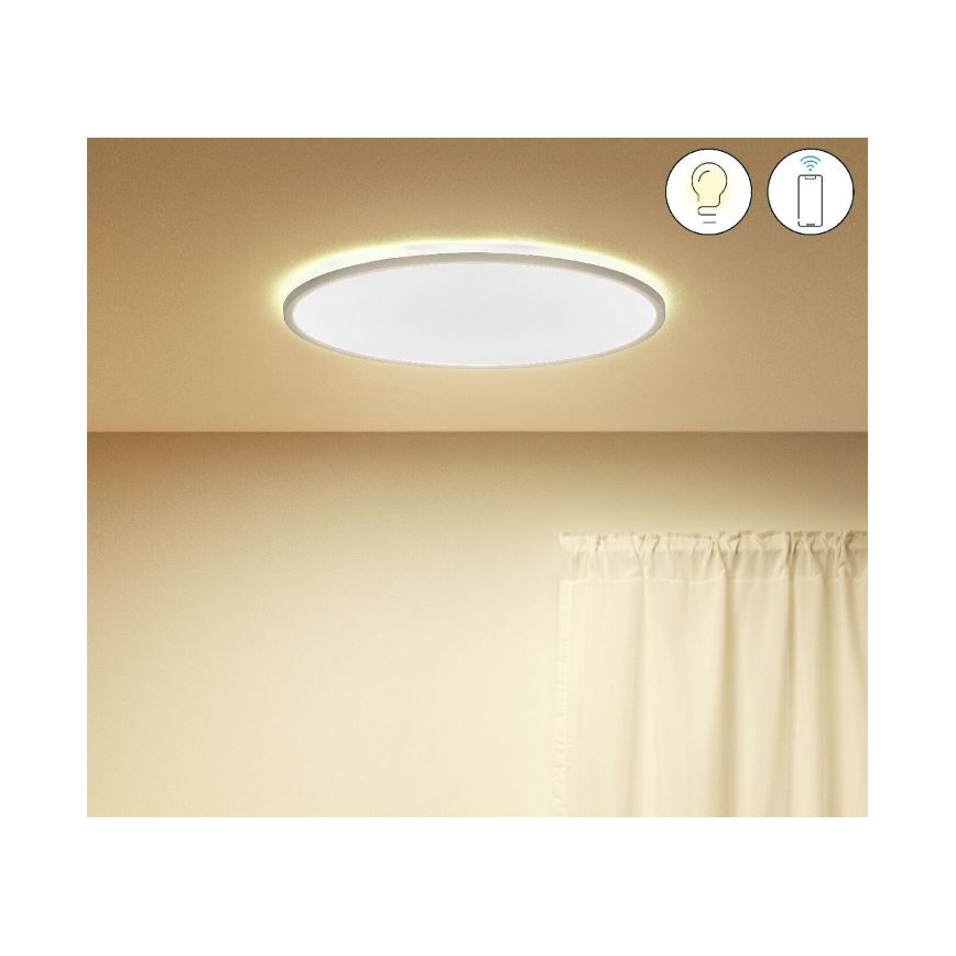 WiZ - LED Stmívatelné stropní svítidlo SUPERSLIM LED/32W/230V 2700-6500K Wi-Fi bílá