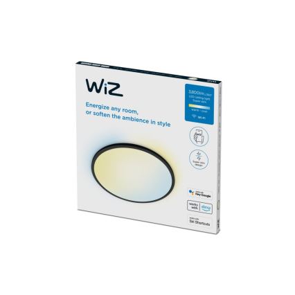 WiZ - LED Stmívatelné stropní svítidlo SUPERSLIM LED/32W/230V 2700-6500K Wi-Fi černá