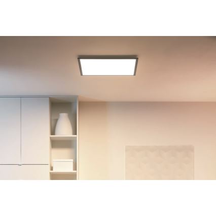 WiZ - LED Stmívatelné stropní svítidlo SUPERSLIM LED/36W/230V 2700-6500K Wi-Fi černá