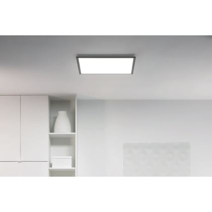 WiZ - LED Stmívatelné stropní svítidlo SUPERSLIM LED/36W/230V 2700-6500K Wi-Fi černá