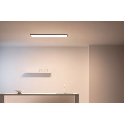 WiZ - LED Stmívatelný panel SUPERSLIM LED/36W/230V 2700-6500K Wi-Fi černá