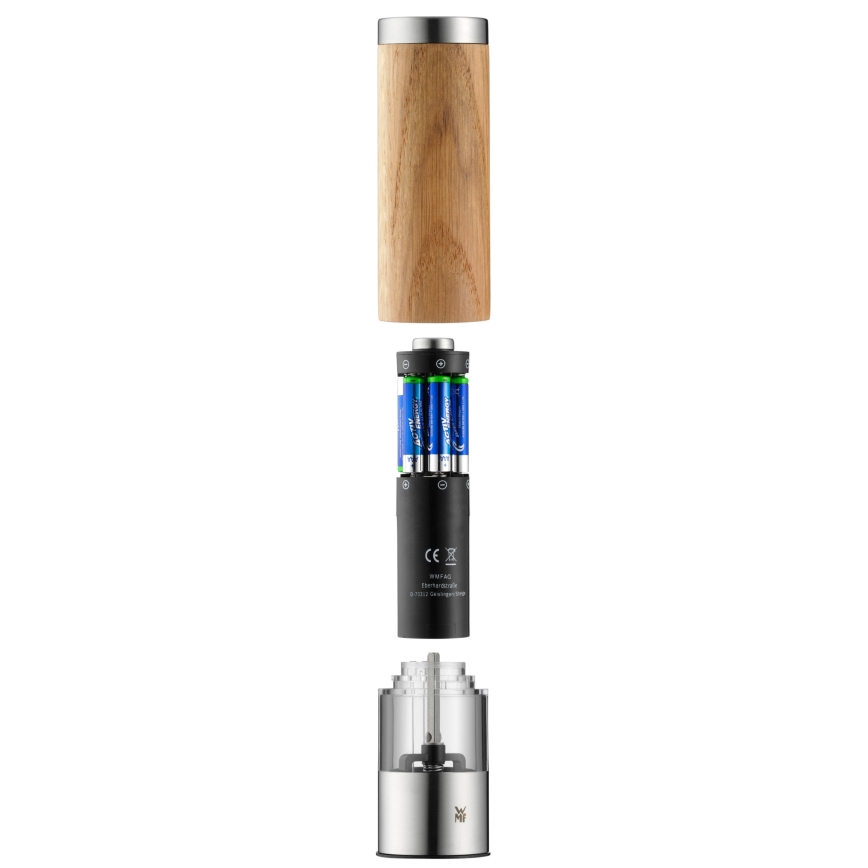 WMF - Elektrický mlýnek na koření CERAMILL 6xAAA dub