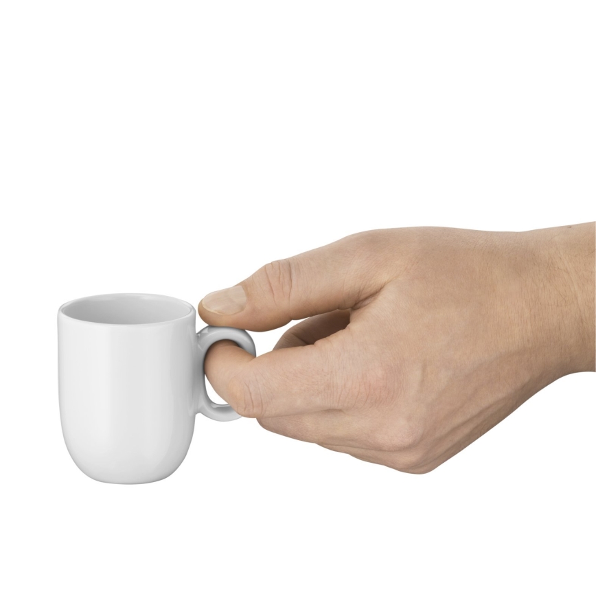 WMF - SADA 2x Šálek na espresso s podšálkem BARISTA bílá