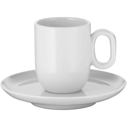 WMF - SADA 2x Šálek na espresso s podšálkem BARISTA bílá
