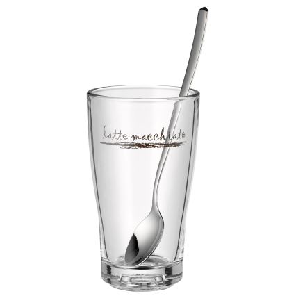 WMF - Sada sklenic a lžiček na latte macchiato CLEVER & MORE 6ks