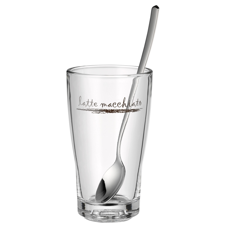 WMF - Sada sklenic a lžiček na latte macchiato CLEVER & MORE 6ks