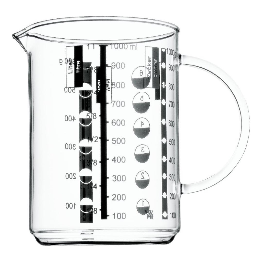 WMF - Skleněná odměrka GOURMET 1l