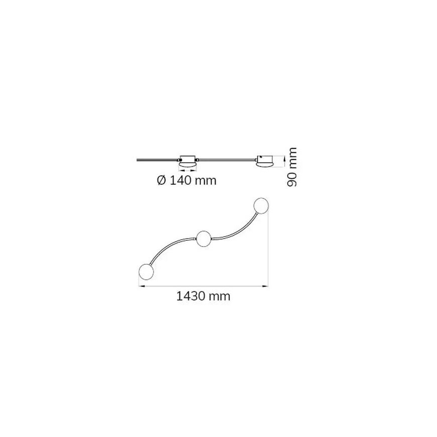 Wofi 10181 - LED Stmívatelné bodové svítidlo LIMA 3xLED/7W/230V 3000K