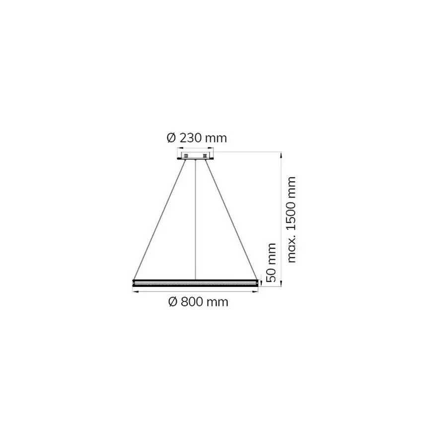 Wofi 11313 - LED Stmívatelný lustr na lanku LENA LED/44W/230V 3000K