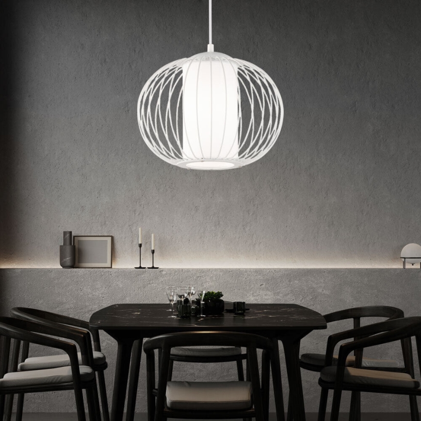 Wofi 11460FW - Lustr na lanku TARIM 1xE27/40W/230V bílá
