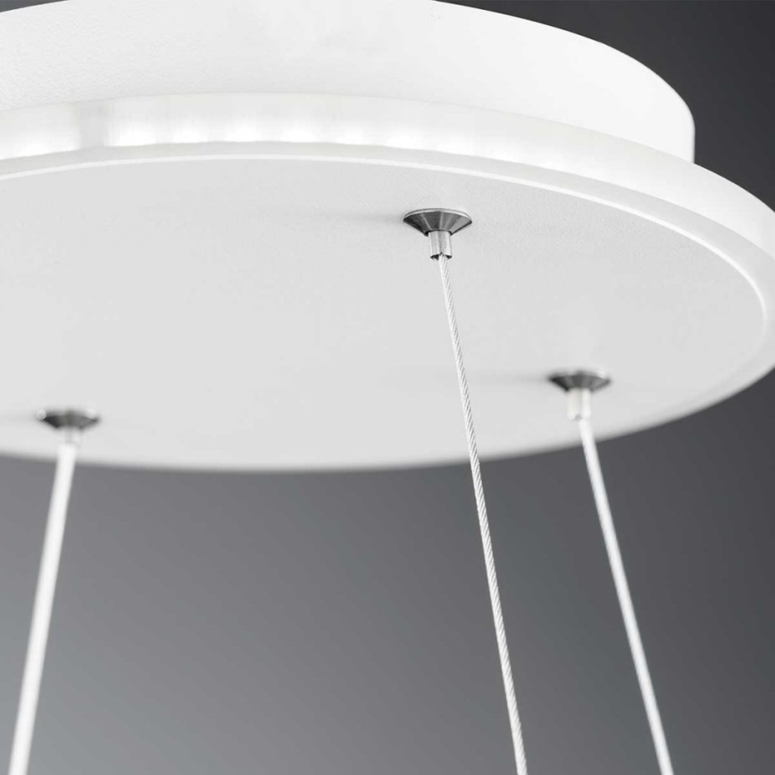 Wofi 11501FW - LED Stmívatelný lustr na lanku SHAY LED/39W/230V 3000K bílá
