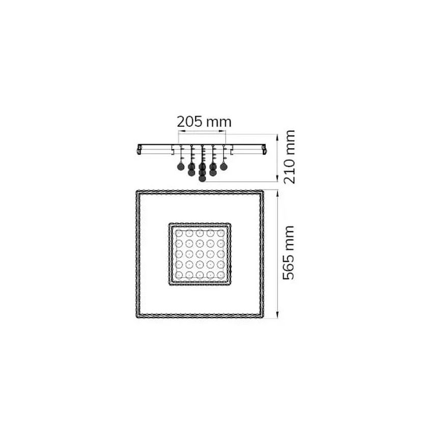 Wofi 11638 - LED Stmívatelné stropní svítidlo MEDLEY LED/51,5W/230V 2800-5500K + dálkové ovládání