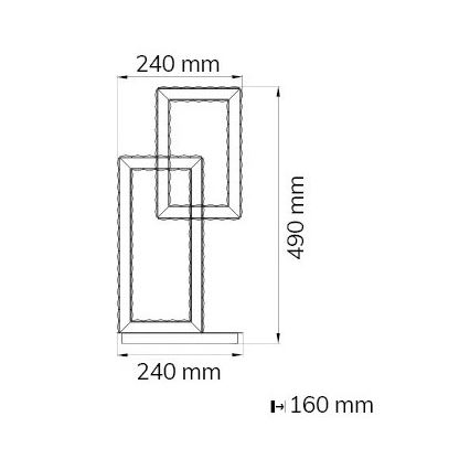 Wofi 11976 - LED Stmívatelná stolní lampa MARY LED/20W/230V 3000K