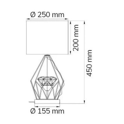 Wofi 11977 - LED Stmívatelná stolní lampa AMY LED/10W/230V