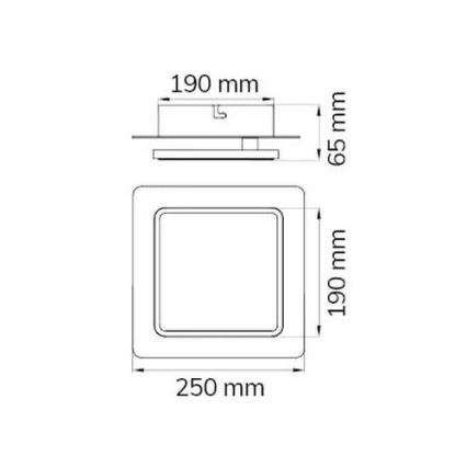 Wofi 12051 - LED Stropní svítidlo SUTTER LED/10,5W/230V 3000K zlatá