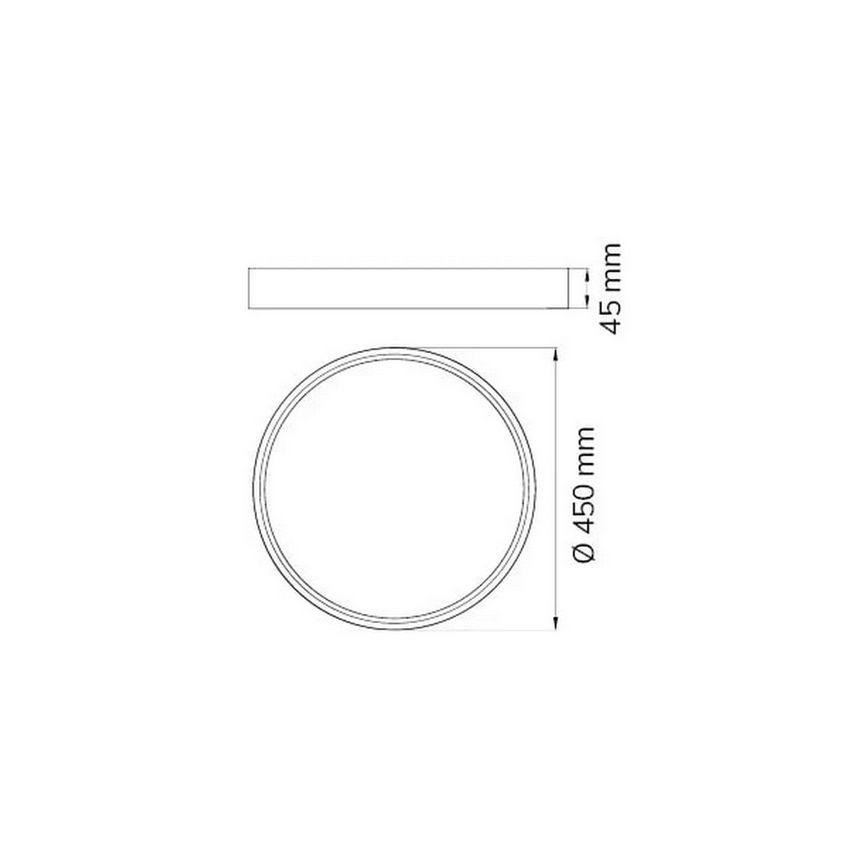 Wofi 12055 - LED Stmívatelné stropní svítidlo DUBAI LED/27,5W/230V bílá
