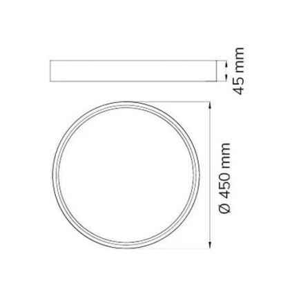 Wofi 12056 - LED Stmívatelné stropní svítidlo DUBAI LED/27,5W/230V antracit