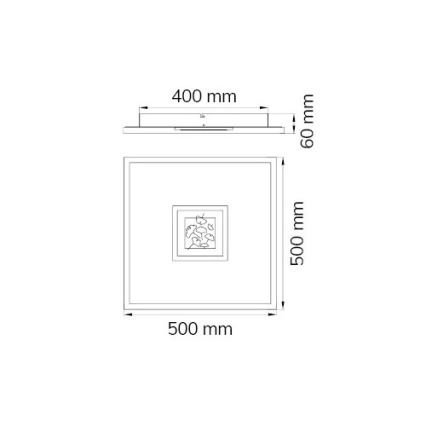 Wofi 12131FW - LED Stmívatelné stropní svítidlo FARIDA LED/56,5W/230V 3000K