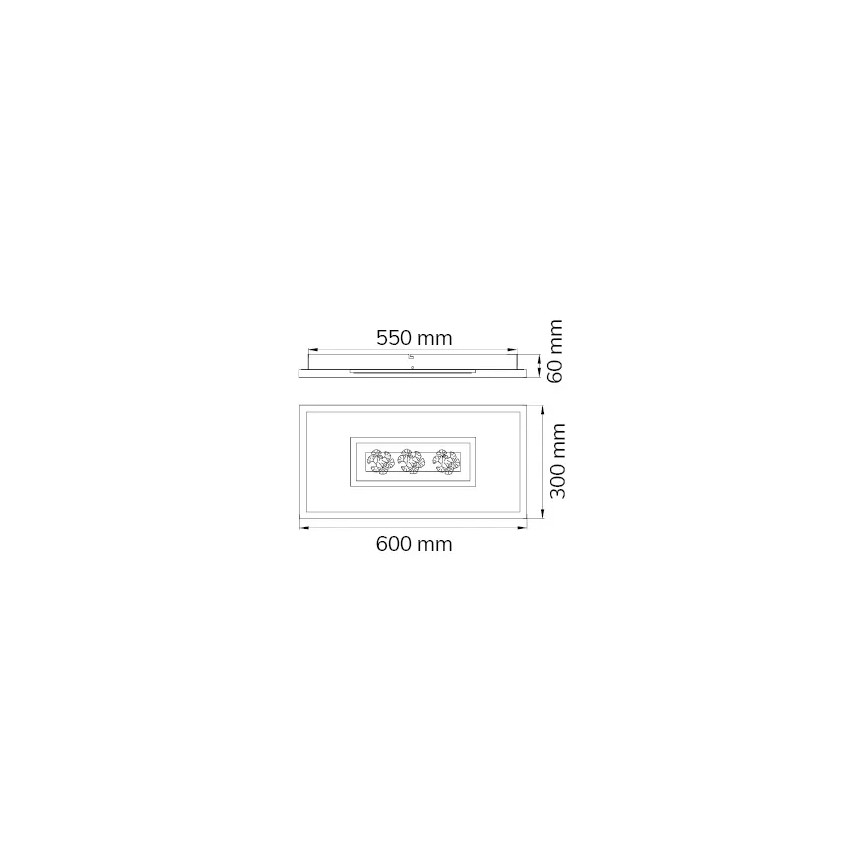 Wofi 12133FW - LED Stmívatelné stropní svítidlo FARIDA LED/36,5W/230V 3000K